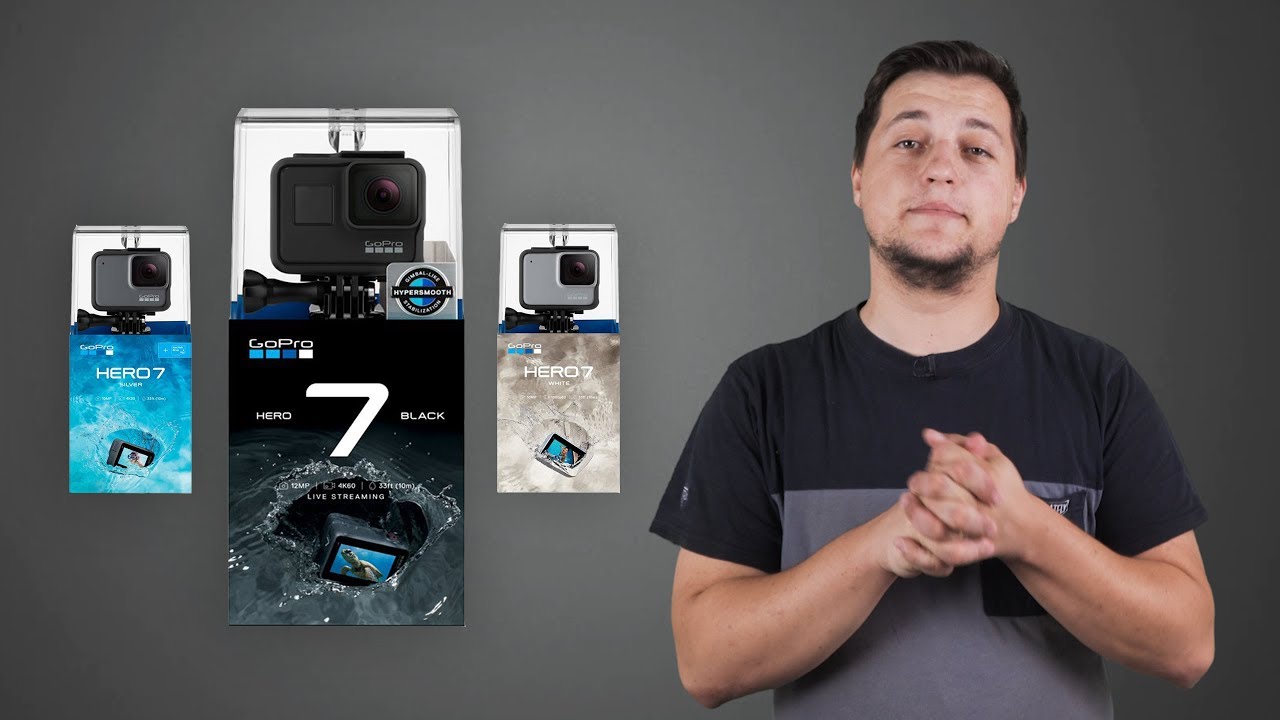 GoPro HERO7 Black, Silver a White - základne info o nových kamerách -  YouTube