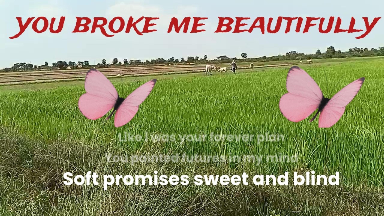 you broke me beautfully (lyrics video song sad)