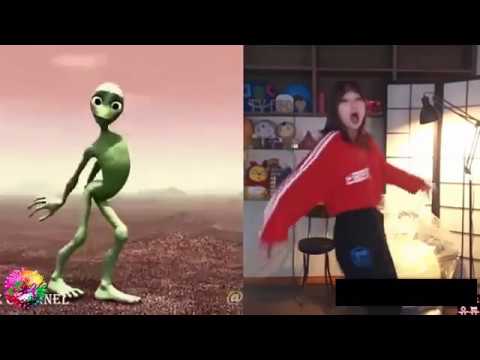 Yeşil Uzaylı Dansı Böylesi Görülmedi (KORE VERSİYON) *Dame Tu Cosita *Green Alien 2018