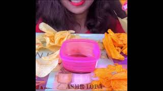 ASMR EATING INDIAN SNACKS KURKURE LAYS UNCLE CHIPS MUKBANG EATING SHOW NO TALKING #shorts #ytshorts