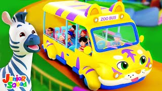 Wheels On The Bus Going To The Zoo and Vehicle Songs for Kids