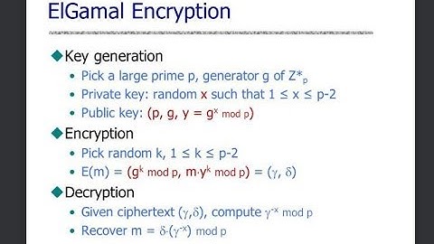 Elgamal Cryptosystem | Asymmetric Key Encryption Algorithm |  Public Key Cryptography