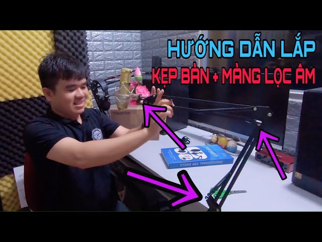 LHS | Hướng Dẫn Lắp Kẹp Micro + Màng Lọc Âm Vào Các Dòng Micro Thu Âm Livestream Cực Kỳ Chi Tiết