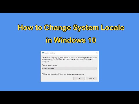 How to Change System Locale in Windows 10