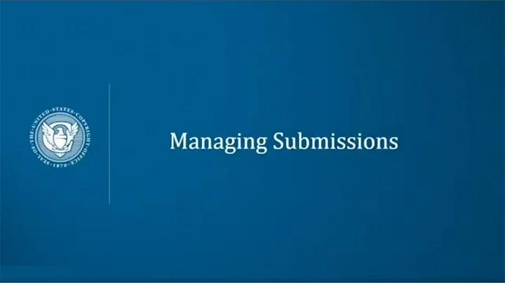 Recordation System Tutorial: Managing Submissions
