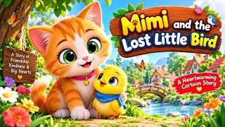 Mimi and the Lost Little Bird 🐱🐥 | A Heartwarming Friendship Story | Kids Cartoon Guide
