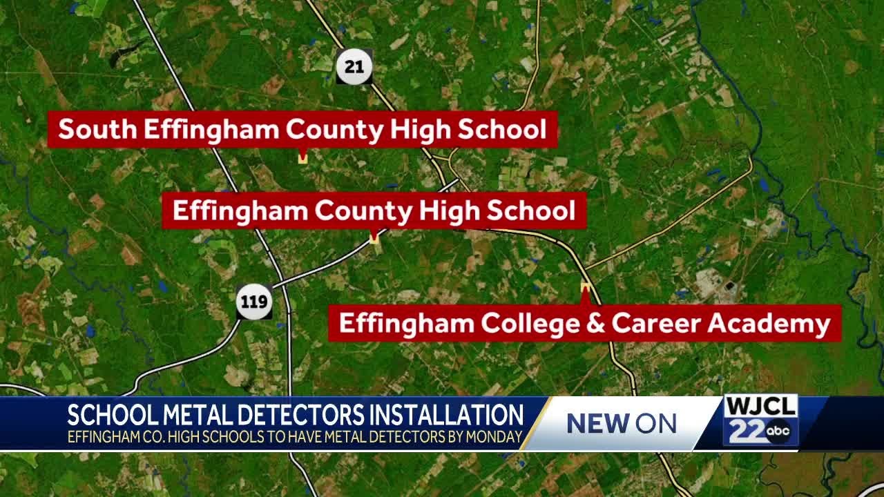 Metal detectors now required in Effingham County high schools - YouTube