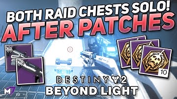 Both Raid Chests Solo (Patched) Deep Stone Crypt | Spoils Farm | Destiny 2 Beyond Light