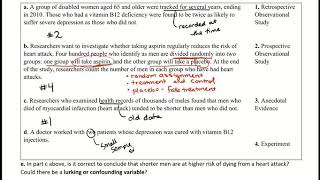 Observational Studies & Experiments