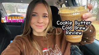 Dunkin Donuts Cookie Butter Cold Brew Iced Coffee Review