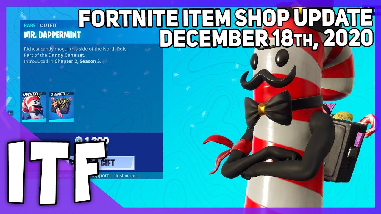 Fortnite Item Shop *NEW* MR. DAPPERMINT SET! [December 18th, 2020