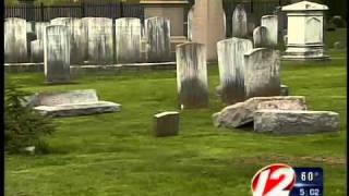 Suspect arrested in Newport cemetery vandalism