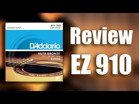 D'Addario 85/15 Bronze Light Gauge EZ910 (11-52) | REVIEW