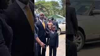 Deputy speaker of uganda parliament arrived at swearing in ceremony and his family
