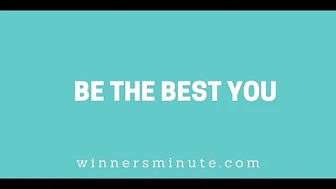 Be the Best You // The Winner's Minute With Mac Hammond