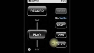 Docwrite For The Iphone - Basic Dictation