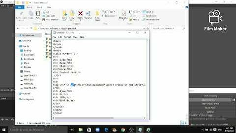 #HTML #insertimage in table cell how to insert images in table cell practical recording with obs