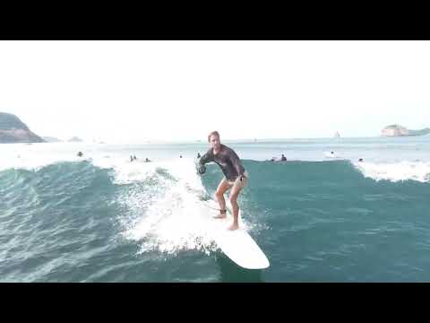Surfing at Gerupuk Inside [DRONE SHOT] - Kuta Lombok, Indonesia | Surfing
