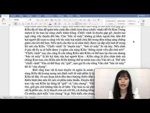 Phân tích 14 câu thơ trong đoạn trích Trao duyên (Truyện Kiều - Nguyễn Du )