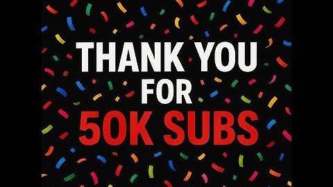 Thank you for 50K