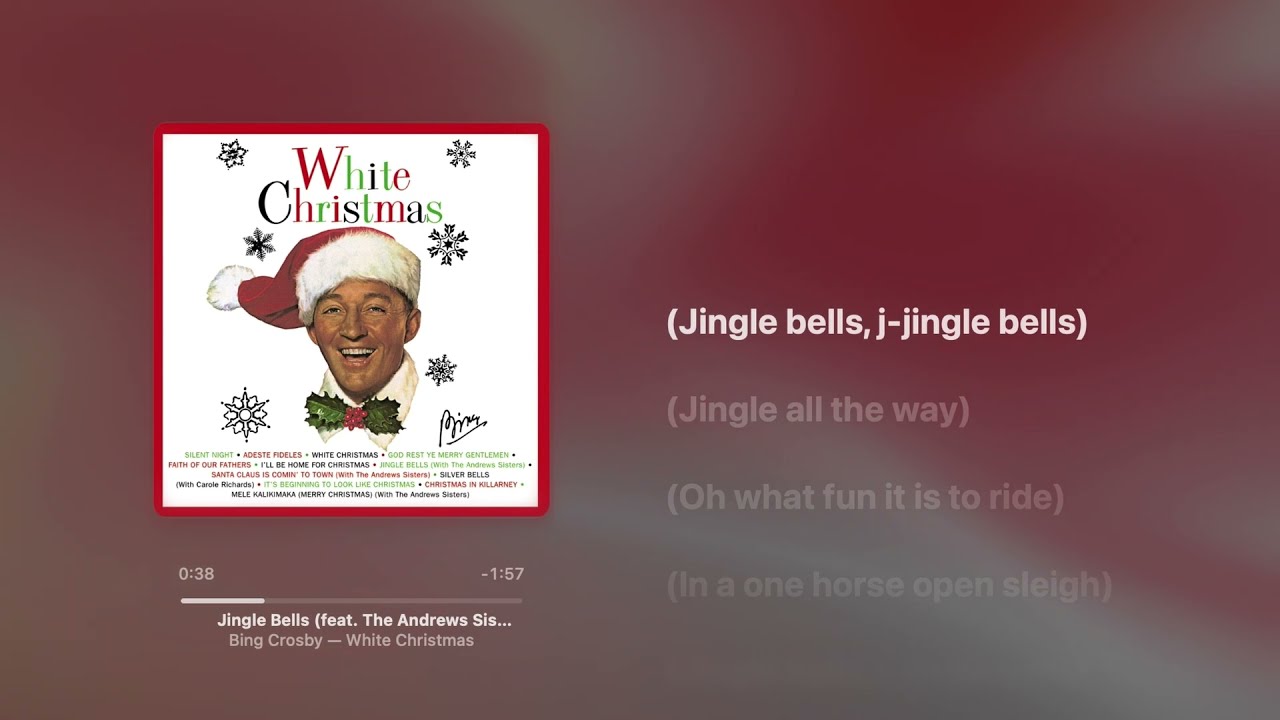 Jingle Bells (feat. The Andrews Sisters) Bing Crosby YouTube