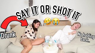 SAY IT OR SHOT IT....we tried to answer EVERYTHING LOL | Syd and Ell