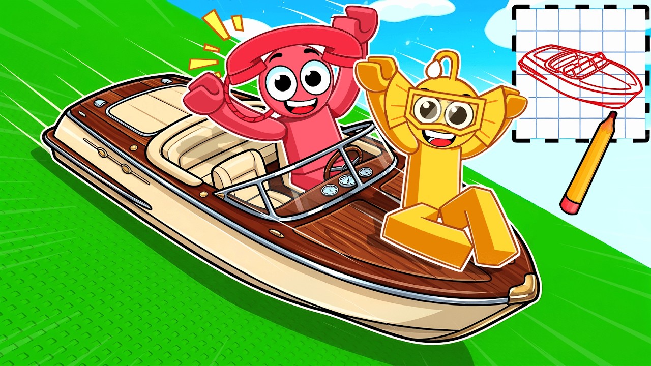 Draw a Boat and SLIDE in Roblox