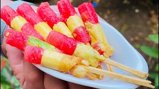 ايس كريم الفواكه بثلاث مكونات | ice cream