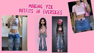 Making an outfit inspired by Y2K fashion (EVERSKIES)👛👜