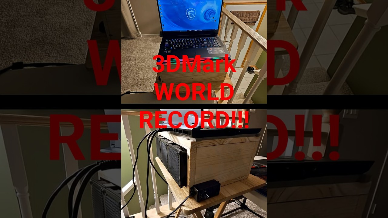 How I broke almost every 3Dmark record with an LN2 cooled laptop