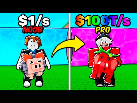 Pasé de NOOB a PRO en ESCAPA del TSUNAMI de BRAINROTS en Roblox