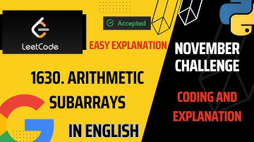 1630. Arithmetic Subarrays | Medium | Leetcode - 1630| Leetcode daily challenges | Easy Explanation