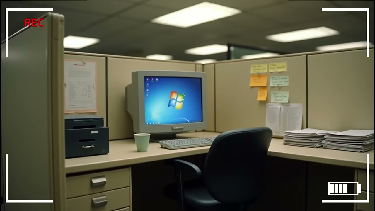 Empty Night Office | 90s Lo-Fi Ambience for Study