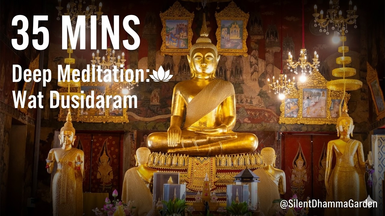 35-Minute Deep Meditation: Sacred Buddha of Wat Dusidaram, Bangkok