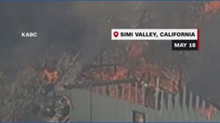 Fire torches homes in simi valley