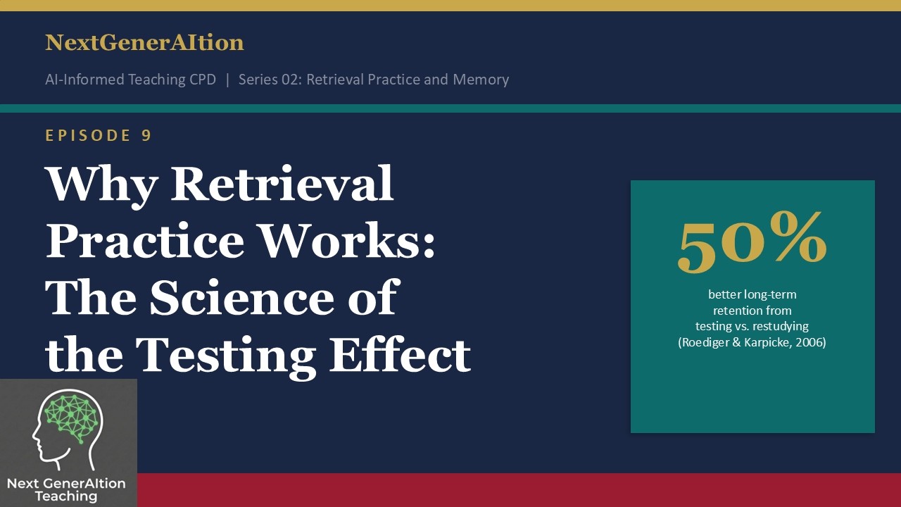 Why Practice Works Why Retrieval Practice Works: The Science of the Testing Effect Ep 9 ...