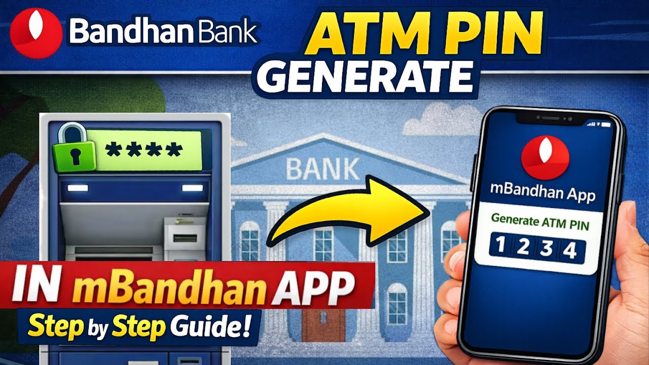 Bandhan Bank ATM Pin Generation Through mBandhan Mobile Banking App 