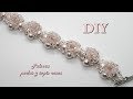 DIY - Pulsera de perlas y tupis rosas - Pearl bracelet and pink tupis