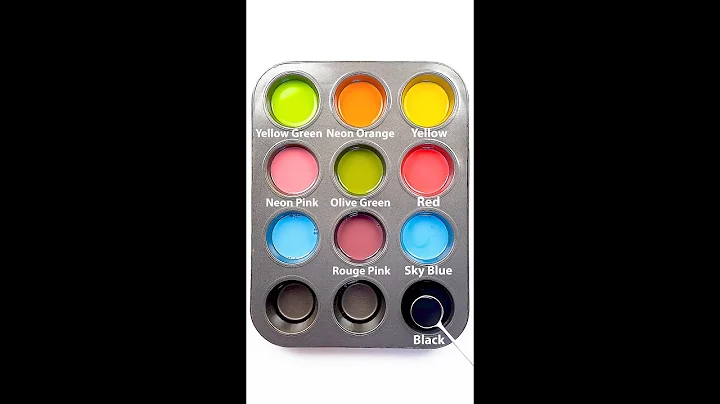 Making 8 Colors with Only 4 Primary Colors #colormixing #asmr #satisfying