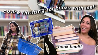 🛒 Let’s go thrifting for books!! ✨ Huge book + home decor haul 📚🤍