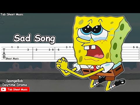 SpongeBob - Sad Song (Daytime Drama) Guitar Tutorial