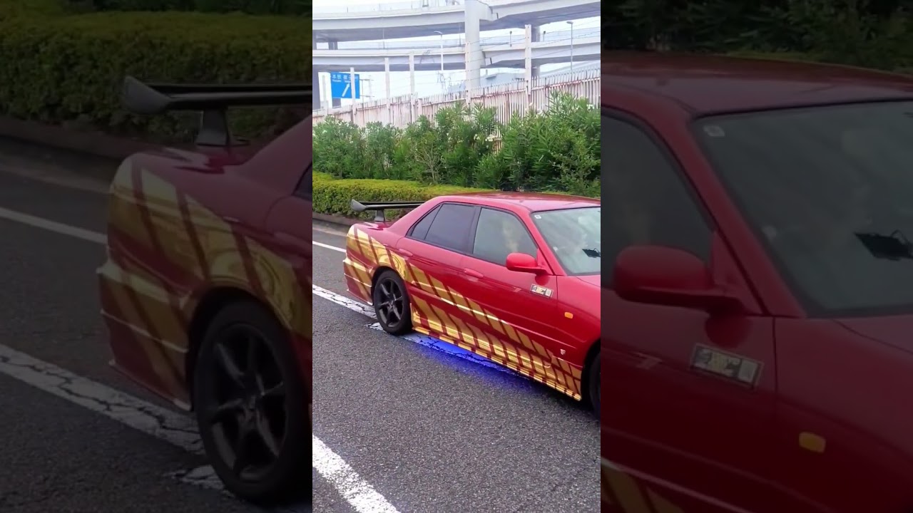 スカイラインR34、（緑ナンバー、34ハイヤー）、【大黒PA】神奈川県