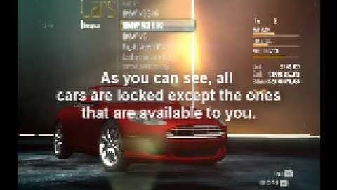 NFS undercover car and parts trainer
