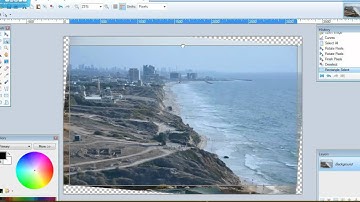 How to straighten and crop an image in Paint.Net