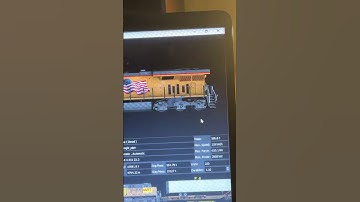 View of UP #2740 on TSRE5 Consist Editor. #short