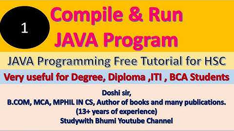 How to compile and run JAVA application program using command prompt ?