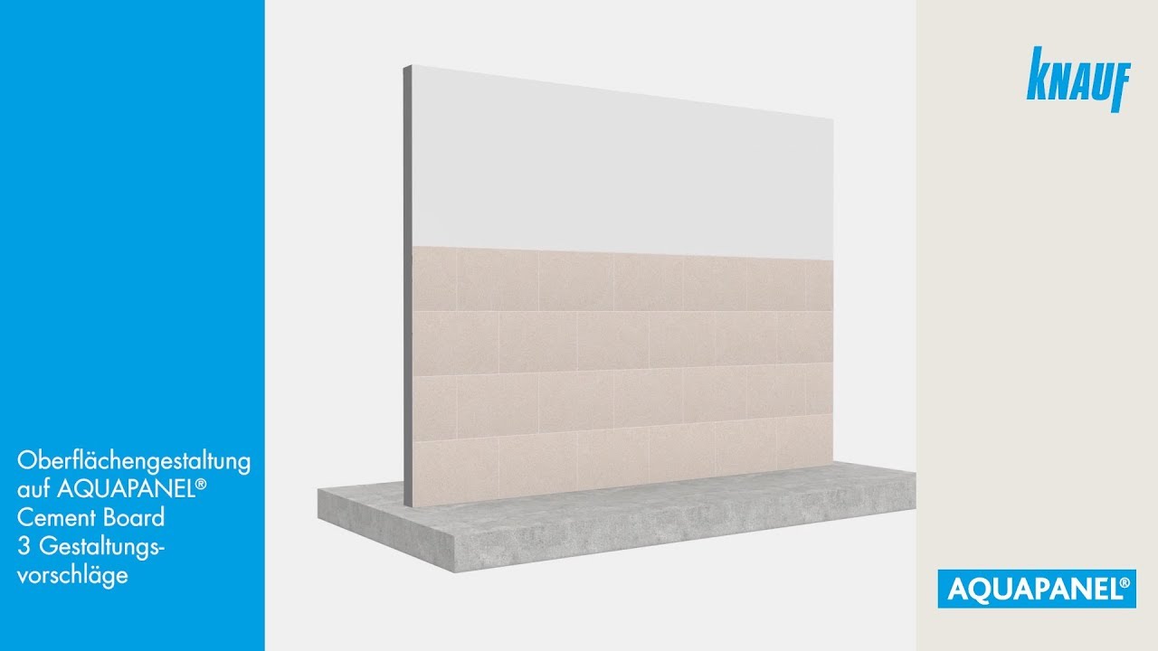 Oberflächengestaltung auf AQUAPANEL® Cement Board 3