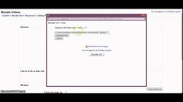 Moodle - How to upload resources video