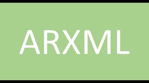 AUTOSAR ARXML FILE