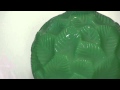 LOT 7 - Lalique Jade Green Glass "ORMEAUX" Vase
